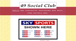 Desktop Screenshot of 49socialclub.com